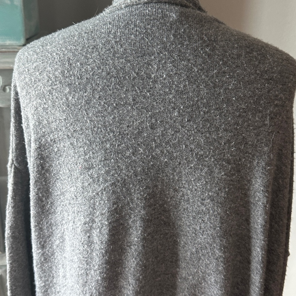 Anthropologie Velvet Graham & Spencer Rozalia Open Cardigan Gray - Picture 9 of 11
